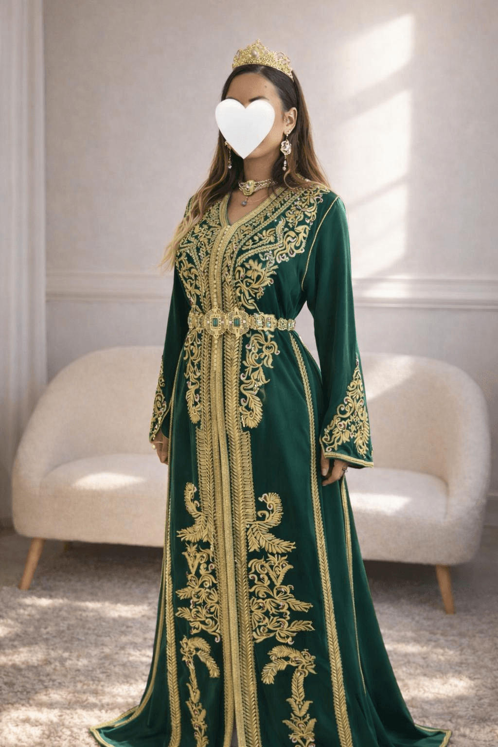 Caftan Vert Émeraude
